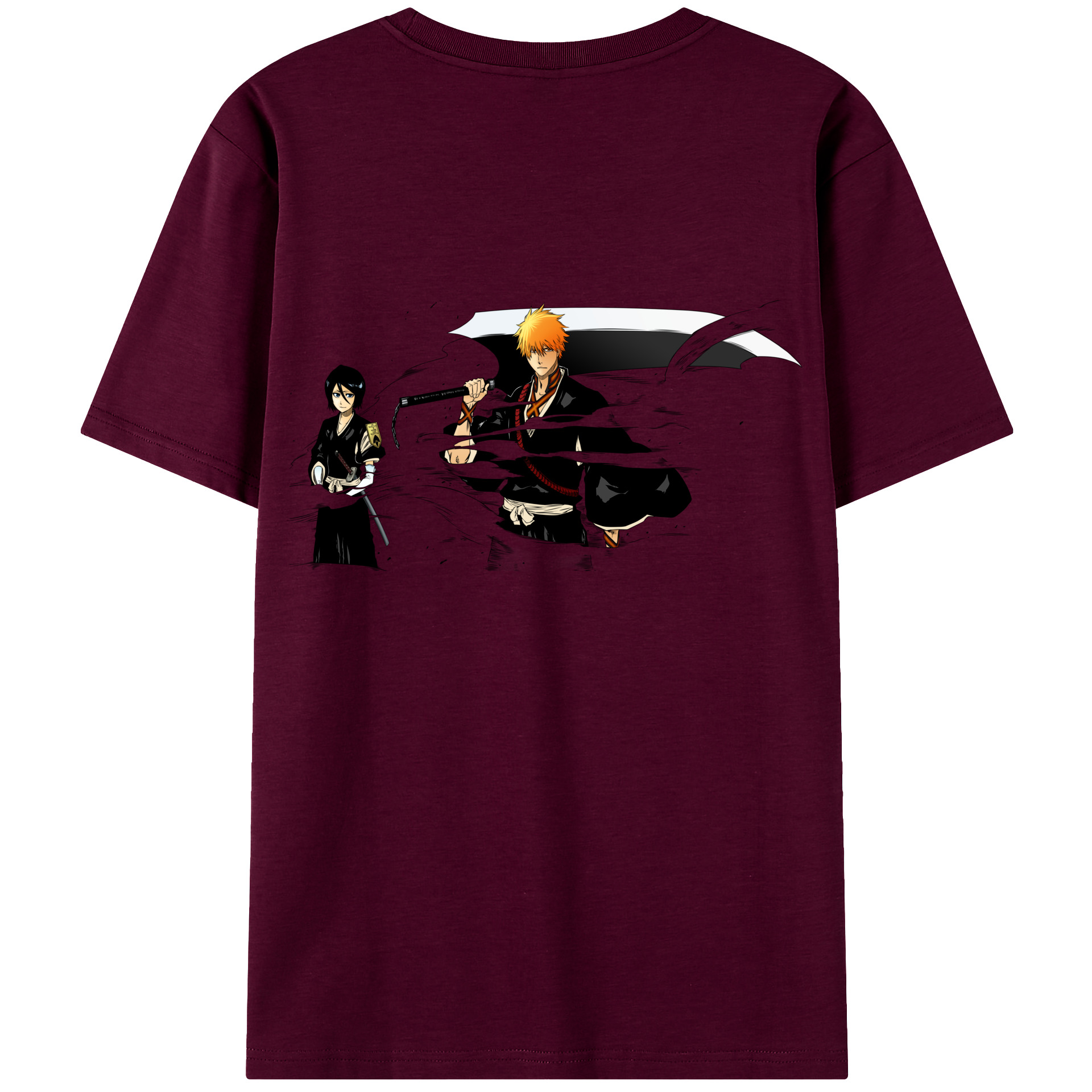 （画像用） ブリーチ 黒崎一護（くろさき いちご）BLEACH Kurosaki Ichigo レディース半袖Tシャツ(バックプリント)